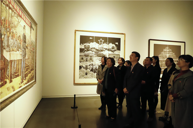 【学院动态】传承红色基因 致敬建党百年 学院第一党总支走进郑州市美术馆开展党史学习教育